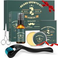 Beard Grooming Kit, Beard Growth Kit,Beard Care & Trimming Kit Beard Kit Father's Day Gifts for Men Him