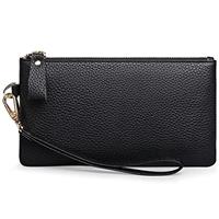 SENDEFN Genuine Leather RFID Blocking Wristlet & Clutch, Zip Pocket Including Coins Compartment; Brand: SENDEFN