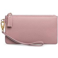 SENDEFN Genuine Leather RFID Blocking Wristlet & Clutch, Zip Pocket Including Coins Compartment; Brand: SENDEFN