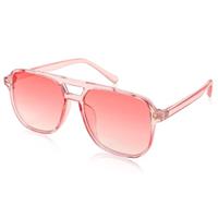 FEISEDY Oversized Sunglasses for Women - Square Big Thick Fr
