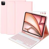 iPad Air 5 2022/iPad Air 4 Gen 2021 Keyboard Case for iPad Pro 11 inch (3rd 2021 2nd 2020 1st 2018 Gen) Bluetooth Wireless Keyboard for iPad 10.9, Slim Cover with Pencil Holder and Detachable Keyboard