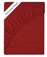 Funky Gadgets Fitted Sheets extra Deep Pocket 90 GSM Soft Brushed Microfiber Bed Sheets Easy Care Bottom Sheet