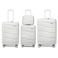 Kono Hard Case, Lightweight and Durable PC Suitcase Trolley with 4 Swivel Wheels