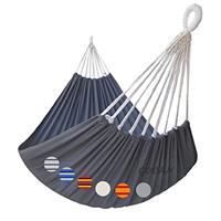 GOCAN Brazilian Double Hammock 2 0r 1 Person Extra Large Canvas Cotton Hammock for Patio Porch Garden Backyard Outdoor and Indoor