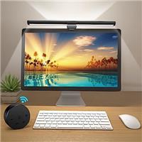 OOWOLF LED Monitor Light Bar with Backlight, Memory Dimming 3 Color Screen Light to Eye Care, Fits Curved Monitors