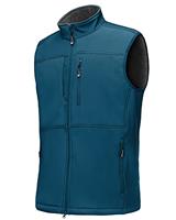 33,000ft Mens Softshell Gilet Activewear Vests Windproof Fleece Lined Outerwear Zipped Pockets Sleeveless Softshell Jacket for Leisure, Golf, Travelling