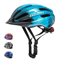Kids Bike Helmet Exclusky Boys Girls Bike Helmet Adjustable Kids Cycle Helmet 50-57cm, Multi-Sport Kids Helmet Age 5-7-9-10-12, Bicycle Helmet Kids with Visor