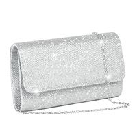 OSDUE Women Clutch Bag, Glitter Envelope Clutch Bag With Detachable Chain Strap, Elegant Sequins Evening Clutch for Wedding Bridal Prom Cocktail Party Ladies Evening Bag