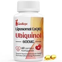 Liposomal CoQ10 Ubiquinol 600mg, 60 Mini Softgels of High Strength Active Coenzyme Q10, Superior Absorption, Non-GMO