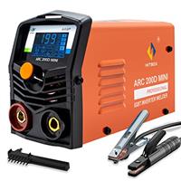 HITBOX 240V Mini ARC Welder 200A ARC Welding Machine Compact Stick Welder IGBT Digital Display LCD Hot Start ARC Force for Welding Working and Electric Working