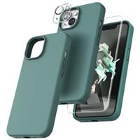TOCOL Silicone for iPhone SE Case, Liquid Silicone Multi-Color Slim Silky-Soft Touch Anti-Scratch Shockproof Protective Phone Cover, Midnight Blue