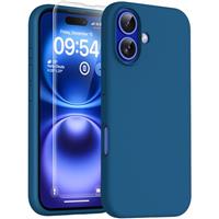 TOCOL 5 in 1 for iPhone 12 Case/iPhone 12 Pro Case 6.1", with 2 Pack Screen Protector + 2 Pack Camera Lens Protector, Silicone Slim Shockproof Cover [Anti-Scratch] [Drop Protection], Gray