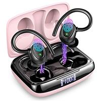 Ordtop Wireless Earbuds, Wireless Headphones Running Bluetooth 5.3 Headphones with Mic