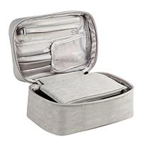 EXERZ Cosmetic Bag/Makeup Bag with a Detachable Pouch - Vanity Case/Toiletry Organiser - Portable Travel Storage Bag - Water Resistant