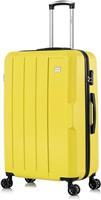 FLYMAX 4 Wheel Lightweight Suitcases Hardshell Travel Suitcase Large Medium Cabin Luggage