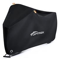 Toptrek Bike Cover - Outdoor Waterproof Bicycle Cover with Lock Holes, Anti Rain UV Protection, Fits Mountain, Road & E-bikes