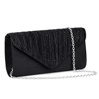 OSDUE Women Clutch Bag, Glitter Envelope Clutch Bag With Detachable Chain Strap, Elegant Sequins Evening Clutch for Wedding Bridal Prom Cocktail Party Ladies Evening Bag