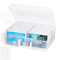 Lifewit Photo Storage Box, Photo Boxes Storage, Seed Organizer Craft Storage Box for Cards Pictures Stamps Office Supplies with 1 Sheet Label Sticker