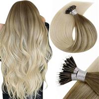 LaaVoo Pre Bonded Hair Extensions Real Human Hair