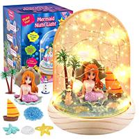 Dislocati 3-9 Year Old Girl Gifts, Mermaid Toys Gifts for Girl Arts and Crafts for Kids Presents for 3-8 Year Old Girls Night Light Kids Crafts Birthday Gifts for Girls Age 3-8
