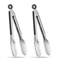 HOTEC Stainless Steel Kitchen Tongs Set