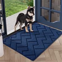Biscpro Door Mat DoorMat Indoor Washable,Doormat Indoor Dirt Trapper Non-slip,Absorbent Inside Entrance Rug Mat for Entryway,Patio,Garden,Laundry Room,Pets