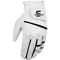 SAWANS Golf Glove Men's Durable Premium Leather Left Hand Right All Weather Grip Golfer Gloves Non Slip Flexible Golfing