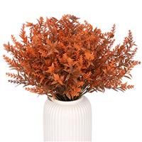 Leixi 8 Bundles Artificial Fall Flowers No Fade Faux Autumn Plants, Fake Indoor Outdoor Greenery for Thanksgiving Christmas Wedding Party Home Garden Dcor