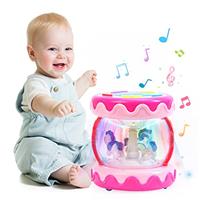 Baby Toys 12 18 Months Unicorn Carousel Rotating Projector Light Up Toys with Music, Early Learning Musical Toys for 1 2 Year Old Toddler, Educational Toy Birthday Gifts Present for Girls Boys