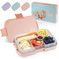 hombrima Kids Bento Lunch Box with 6 Compartments, Lunchboxes for Childrens Boys Girls Adults Work School, BPA Free, Leakproof, Microwave Safe