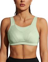 WingsLove Women's Sports Bra High Impact Bra Full Coverage Wirefree Workout Non Padded Ultimate Running Bra Sports Bra Women Plus Size