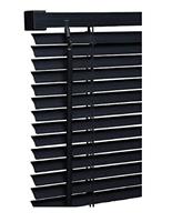 PVC Plain & Wood grain effect window Blind - Easy fit child safe - 25mm Slats - Trimmable Blinds Home offices - Open/Close control wand windows shutter