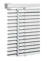 PVC Plain & Wood grain effect window Blind - Easy fit child safe - 25mm Slats - Trimmable Blinds Home offices - Open/Close control wand windows shutter