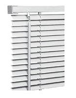 PVC Plain & Wood grain effect window Blind - Easy fit child safe - 25mm Slats - Trimmable Blinds Home offices - Open/Close control wand windows shutter