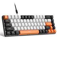 MageGee 60 Percent Gaming Mechanical Keyboard, Minimalist MK-Box Blue Backlit Compact 68 Keys Wired Office Keyboard with Red Switch for Windows Laptop PC Mac Convenient/Xbox