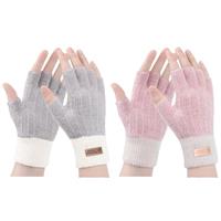 Fingerless Gloves For Women - Winter Thermal Gloves Warm Sof