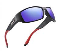 PUKCLAR Mens Sports Polarised Sunglasses for Men Women Running Cycling Fishing Driving Golf TR90 Frame