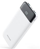Charmast Power Bank Quick Charge 10400mAh USB C Power Bank Ultra Slim Portable Charger LED Display Power Pack Compatible with Smartphone iPhone Huawei and More