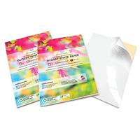 Evergreen Goods A4 Quality Glossy White Self-Adhesive Sticker Paper | Inkjet & Laser Printable | Make Your own Stickers, Arts & Craft, Cutter Plotter, Product Labels