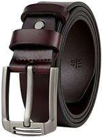 GSG Since 1998 Men's Genuine Leather Belts, 38mm Soft Casual Jeans & Work Belt M22068, Cut-to-Short Design for Father, Boyfriend, Brother, Son, Grandson
