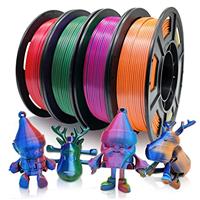 Eono 3D Printer Filament 1.75mm PLA Tricolor.Galaxy,PLA Filament for 3D Printer.