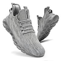 CAIQDM Mens Trainers Running Shoes Leisure Sneakers Mesh Walking Gym Tennis Shoes Lightweight Breathable Sports Outdoor Fitness Jogging