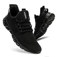 CAIQDM Mens Trainers Running Shoes Leisure Sneakers Mesh Walking Gym Tennis Shoes Lightweight Breathable Sports Outdoor Fitness Jogging