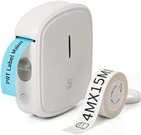 PRT Labelling Device Bluetooth Label Printer, USB Rechargeable Labelling Device, Self-Adhesive, Portable Mini Entiquing Device, Label Printer for Home, Office, Date - Labelmaker for iOS and Android