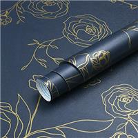 Timeet Self Adhesive Wallpaper - Blue 40x1000cm Peel and Sti
