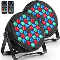 MOSFiATA LED Par Light, RGB 36 LED Stage Lights Sound Activated DMX Control, 7 Modes Uplighting with Remote Control Stage Lighting, DJ Par Party Lamps for Club KTV Disco Party