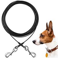 Mi Metty Dog Tie Out Cable, Chew Proof Dogs Runner Cable, Heavy Duty Dog Tether, Training Pet Leash for Large Dogs Up to 125lbs,Lead for Yard Outdoor and Camping
