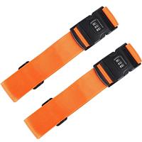 2Pcs Luggage Straps, Packing Belt Suitcase Straps on Your Flight Trip with Coded Lock 1.97 in*78.74 in