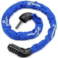 Sportneer Bike Locks - High Security Bicycle Chain Lock 5-Digit Resettable Combination Anti-Theft Cycle Locks Bike Accessories for Bicycle, Motorcycle, Scooter, Door