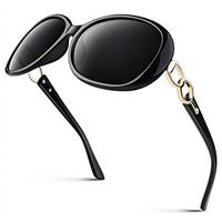 Polarised Sunglasses Womens Trendy Oversized Ladies Shades UV400 Protection Retro CAT3 Sun Glasses